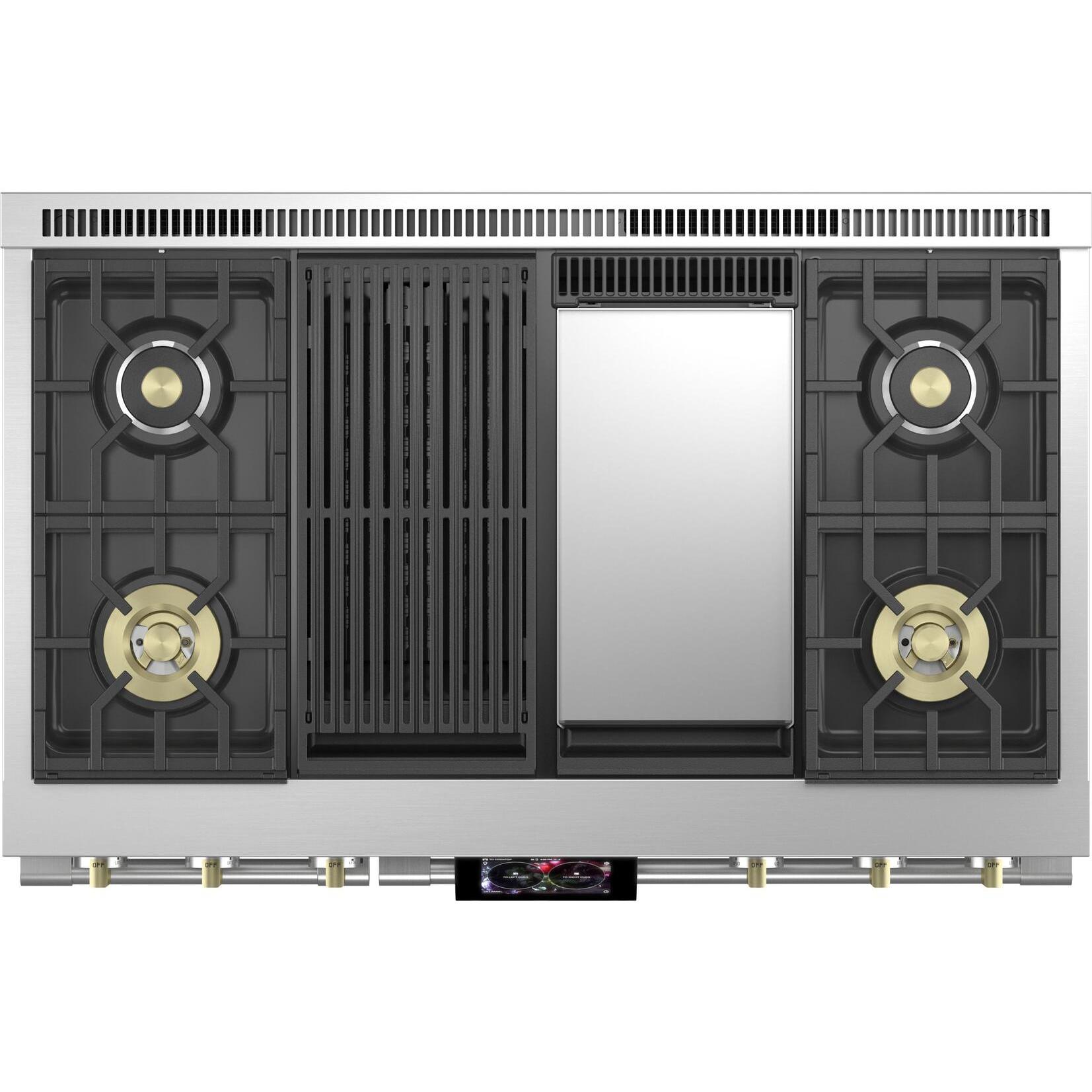  Monogram 48-inch Freestanding Dual-Fuel Range with True European Convection Technology ZDP484NGTSS IMAGE 8