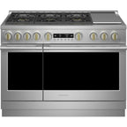  Monogram 48-inch Freestanding Dual-Fuel Range with True European Convection Technology ZDP486NDTSS IMAGE 1