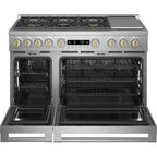  Monogram 48-inch Freestanding Dual-Fuel Range with True European Convection Technology ZDP486NDTSS IMAGE 2