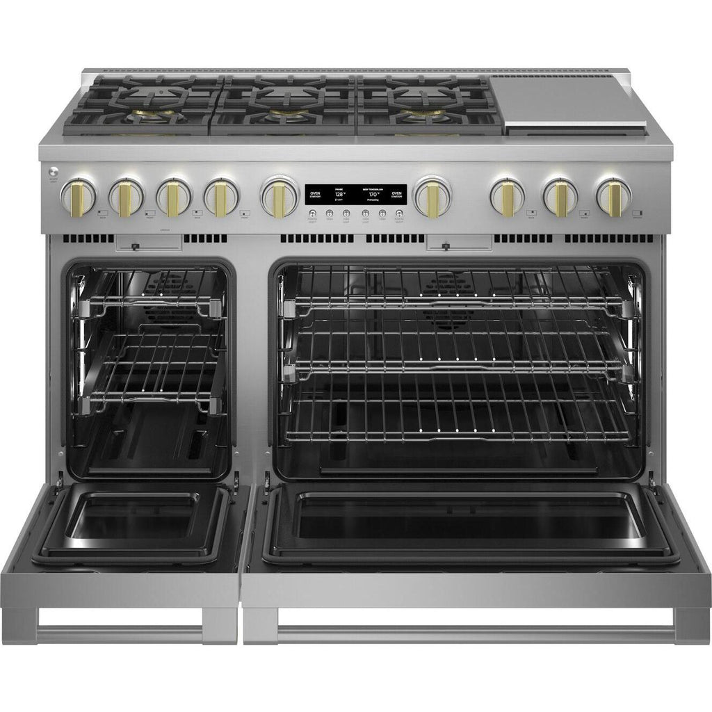  Monogram 48-inch Freestanding Gas Range with Convection Technology ZGP486NDTSS IMAGE 2