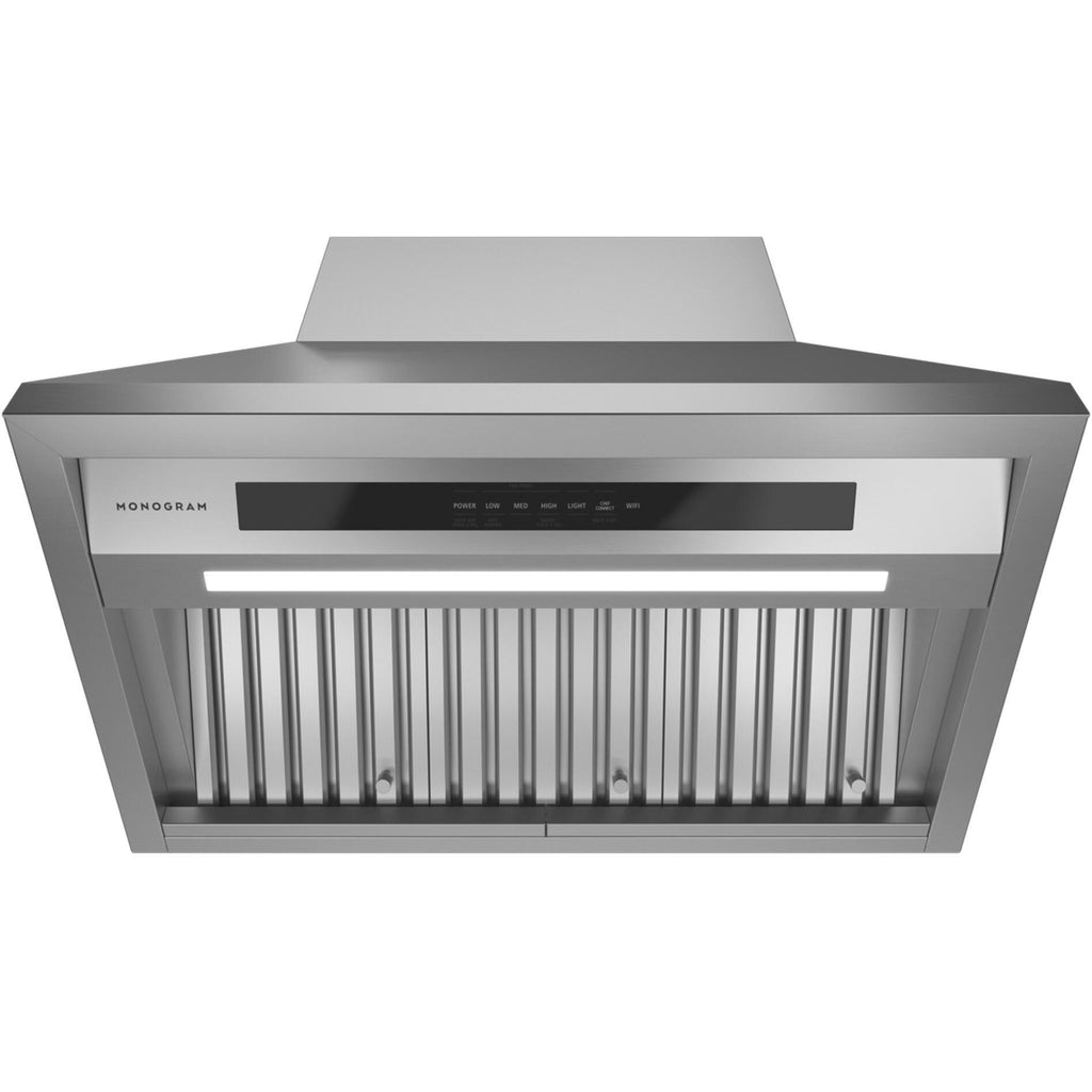  Monogram 36-inch Professional Statement Collection Wall Mount Range Hood ZVW1360SPSS IMAGE 4