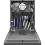  GE 24-inch Built-In Dishwasher with Front Controls GDF510PSRSS IMAGE 3