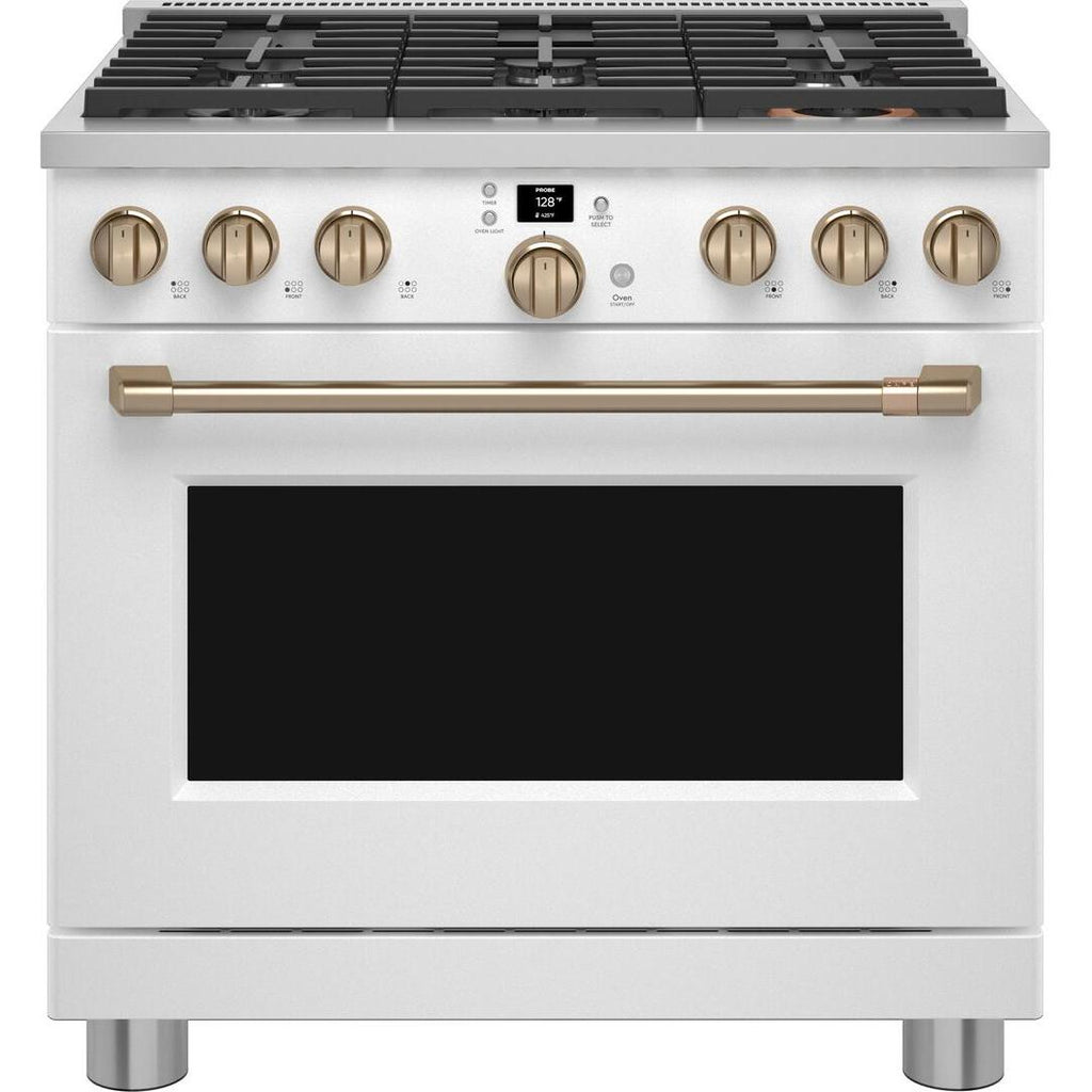  Café 36-inch Freestanding Gas Range with WI-FI Connect CGY366P4TW2 IMAGE 1