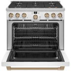  Café 36-inch Freestanding Gas Range with WI-FI Connect CGY366P4TW2 IMAGE 2