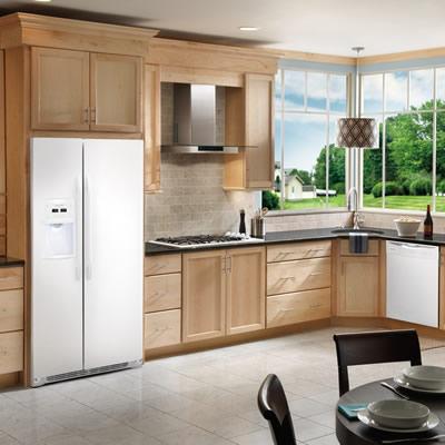  Frigidaire 36-inch, 22.6 cu. ft. Counter-Depth Side-by-Side Refrigerator with Ice and Water FFSC2323LP IMAGE 3