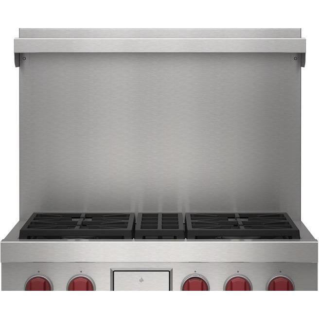  Wolf 36" x 20" Dual Fuel Range Riser with Shelf 9016121 IMAGE 1
