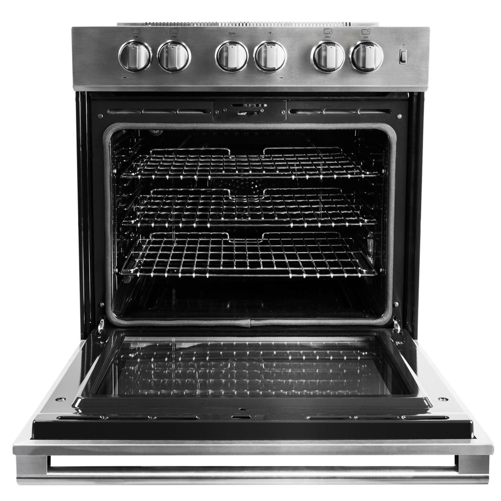  Blomberg 30-inch Slide-in Electric Induction Range with Convection Technology BIR34452CSS IMAGE 2
