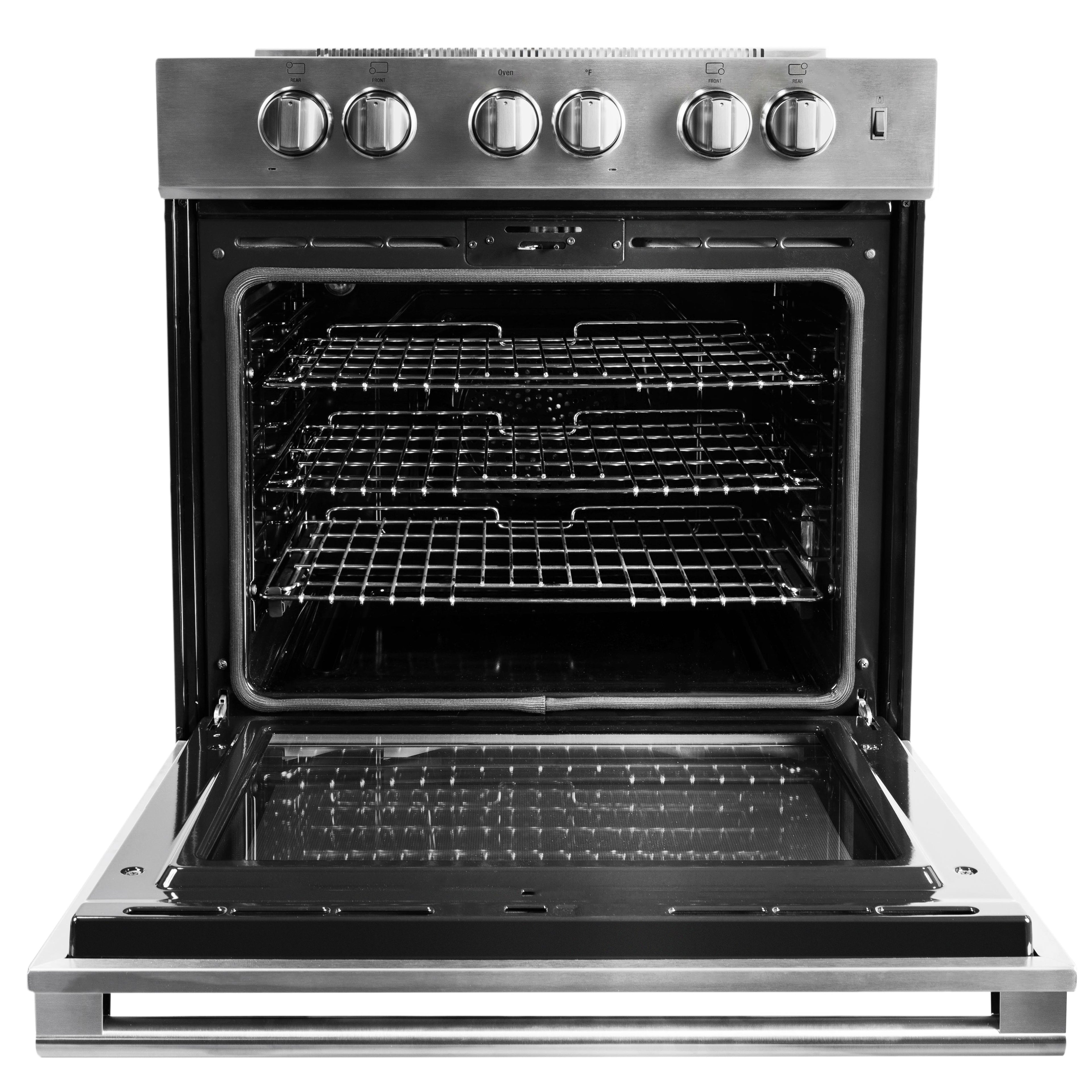  Blomberg 30-inch Slide-in Electric Induction Range with Convection Technology BIR34452CSS IMAGE 2