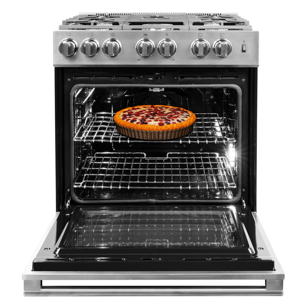  Blomberg 30-inch slide-in Gas Range with Convection Technology BGR30522CSS IMAGE 3