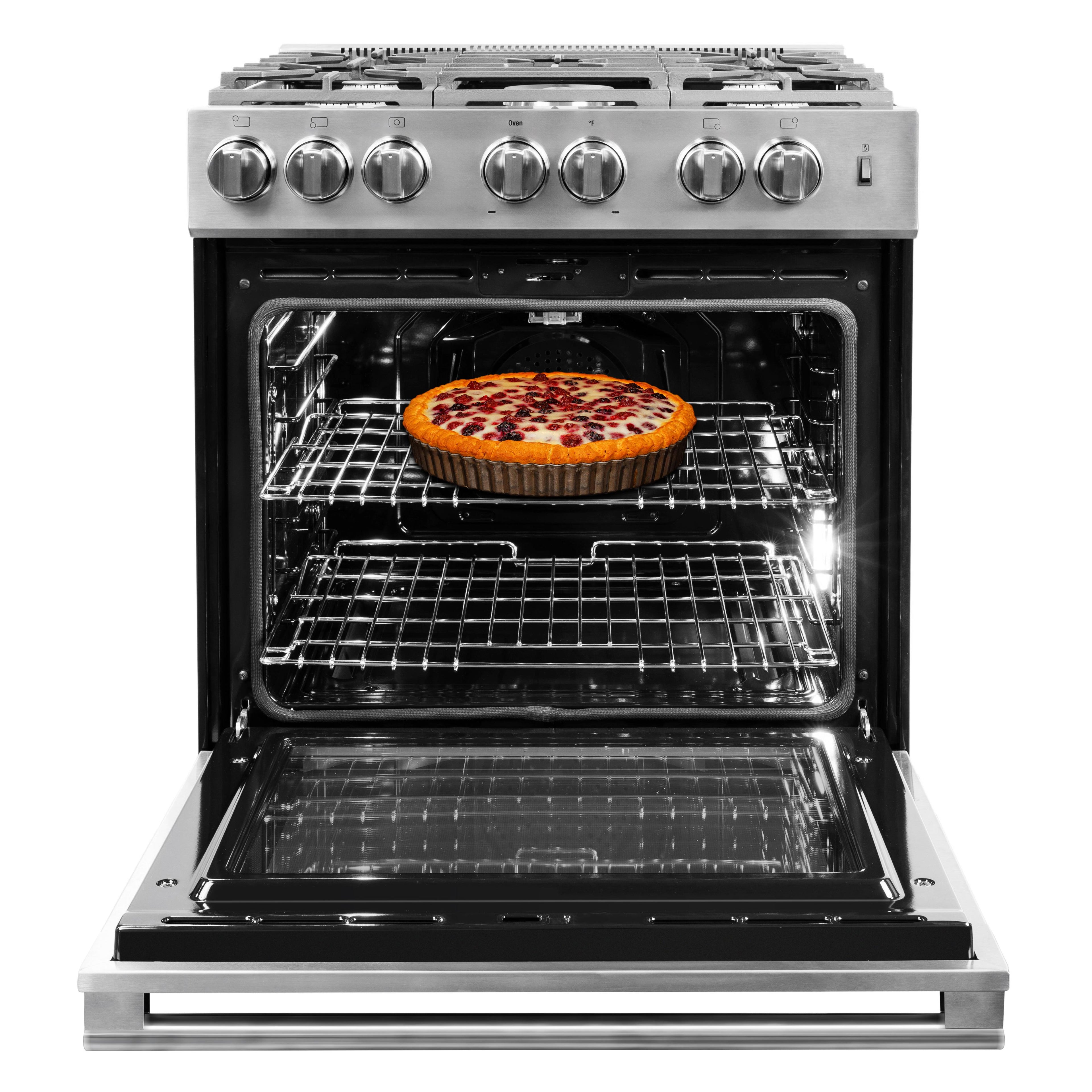  Blomberg 30-inch slide-in Gas Range with Convection Technology BGR30522CSS IMAGE 3