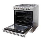 Blomberg 30-inch slide-in Gas Range with Convection Technology BGR30522CSS IMAGE 4