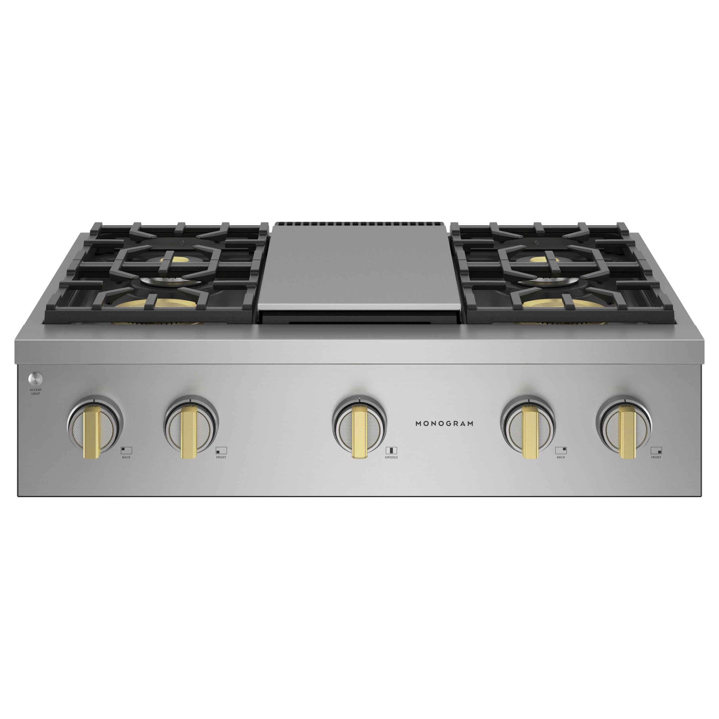  Monogram 36-inch Gas Rangetop with Griddle ZGU364NDTSS IMAGE 1