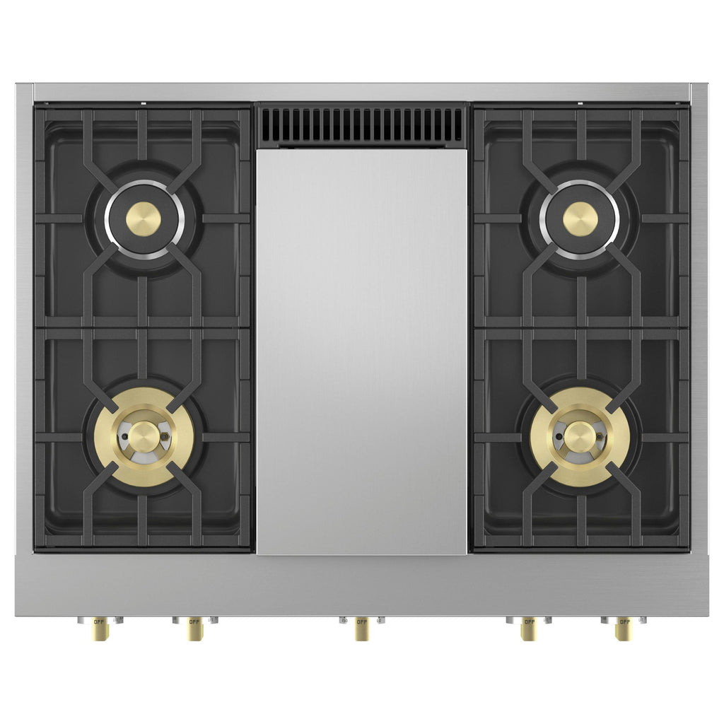 Monogram 36-inch Gas Rangetop with Griddle ZGU364NDTSS IMAGE 2