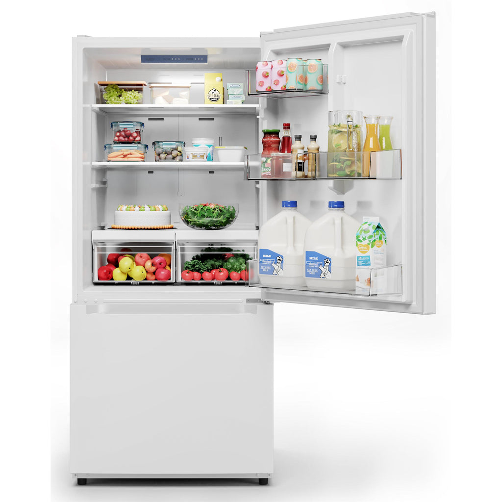  Midea 30-inch, 18.7 cu. ft. Bottom Freezer Refrigerator MRB19B7AWW IMAGE 2