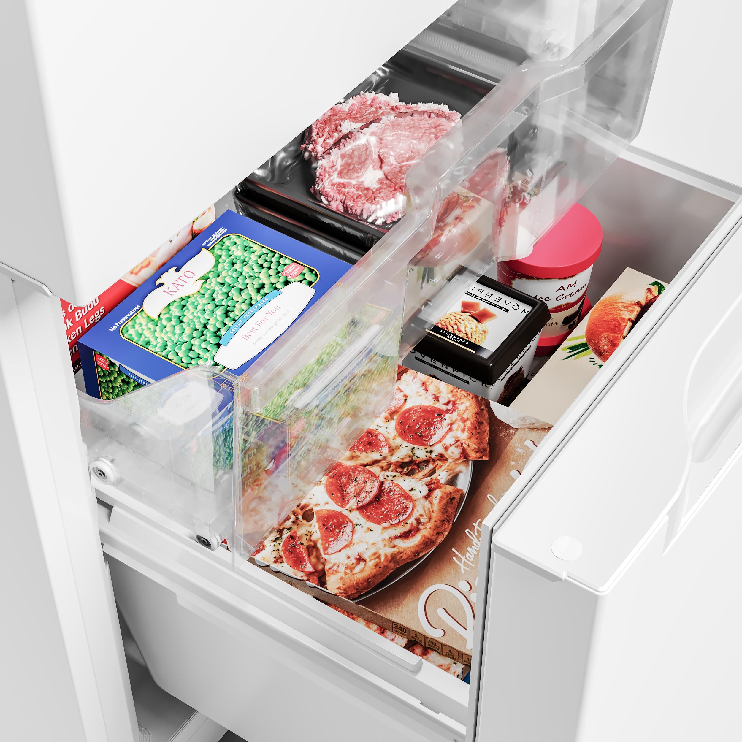  Midea 30-inch, 18.7 cu. ft. Bottom Freezer Refrigerator MRB19B7AWW IMAGE 7