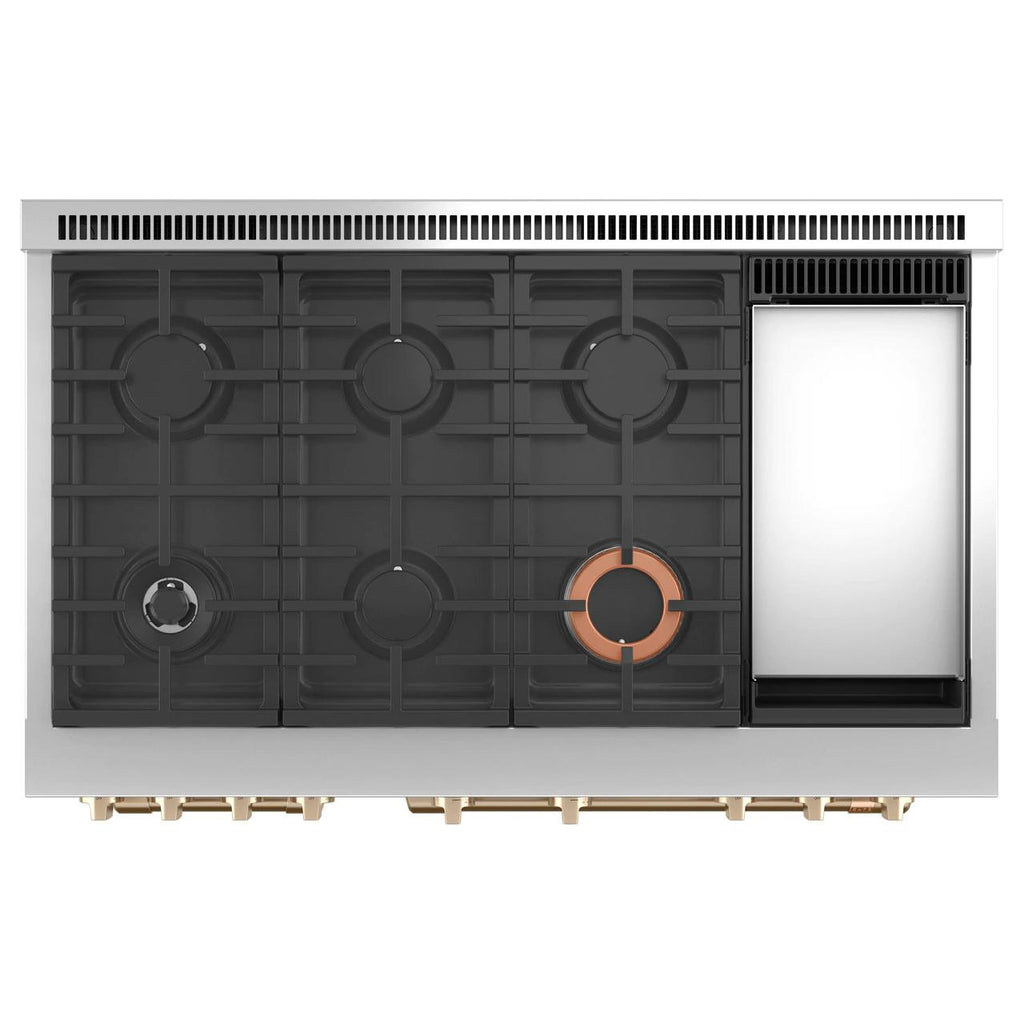  Café 48-inch Freestanding Dual-Fuel Range with 6 Burners and Griddle C2Y486P4TW2 IMAGE 4