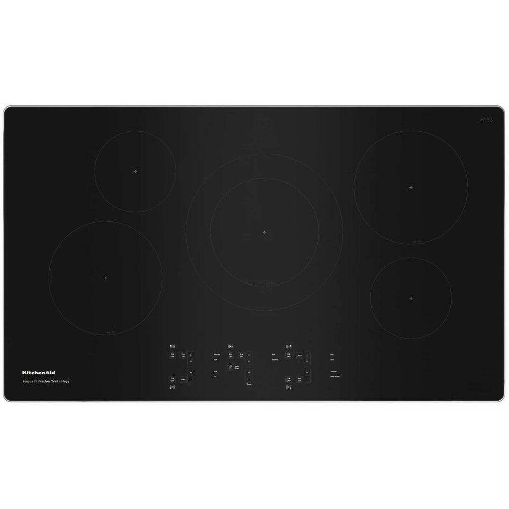  KitchenAid 36-inch Built-In Electric Induction Cooktop KCIG556JSS IMAGE 1