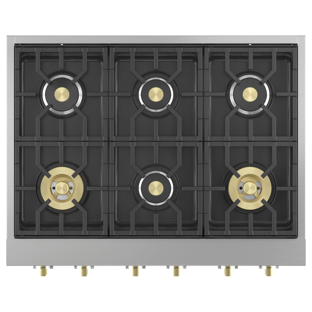  Monogram 36-inch Gas Rangetop with 6 Burners ZGU366NTSS IMAGE 2