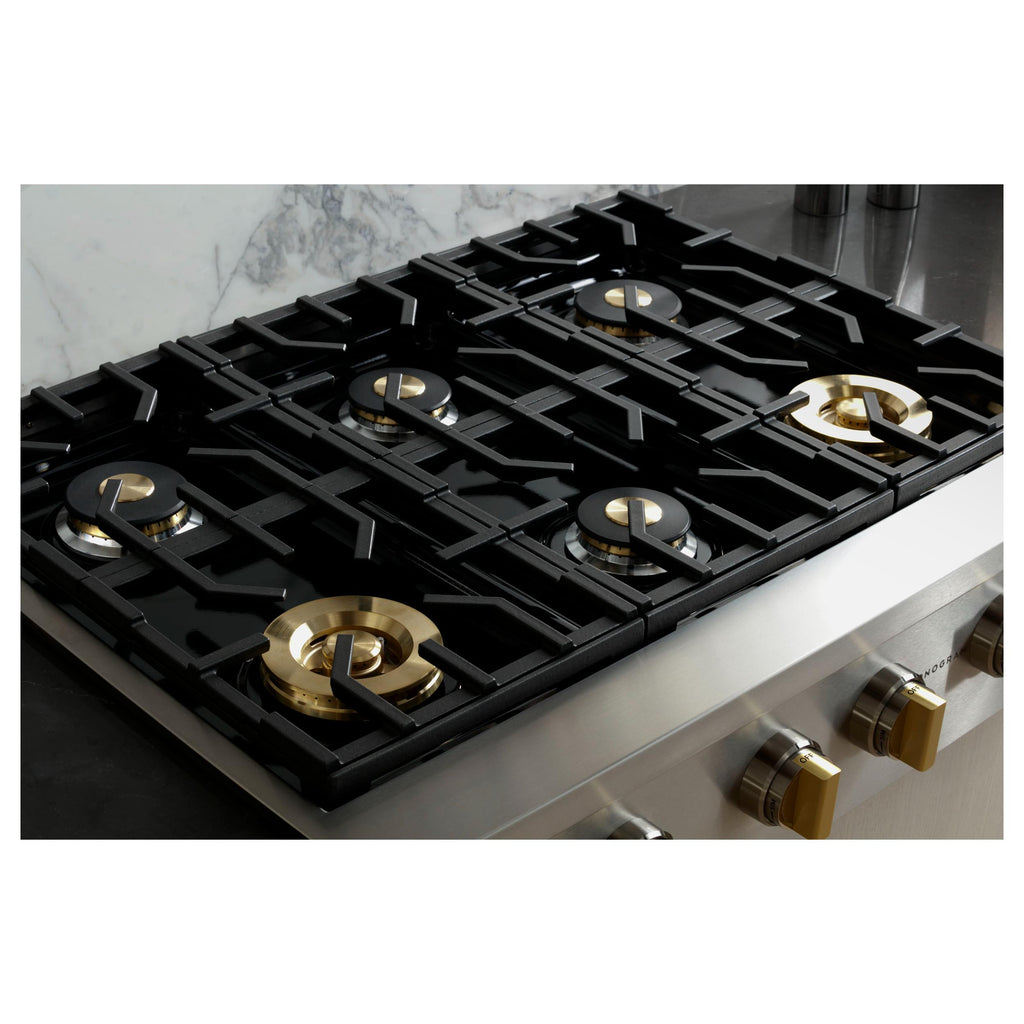 Monogram 36-inch Gas Rangetop with 6 Burners ZGU366NTSS IMAGE 3