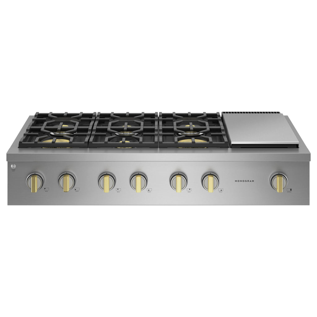  Monogram 48-inch Gas Rangetop with Griddle ZGU486NDTSS IMAGE 1