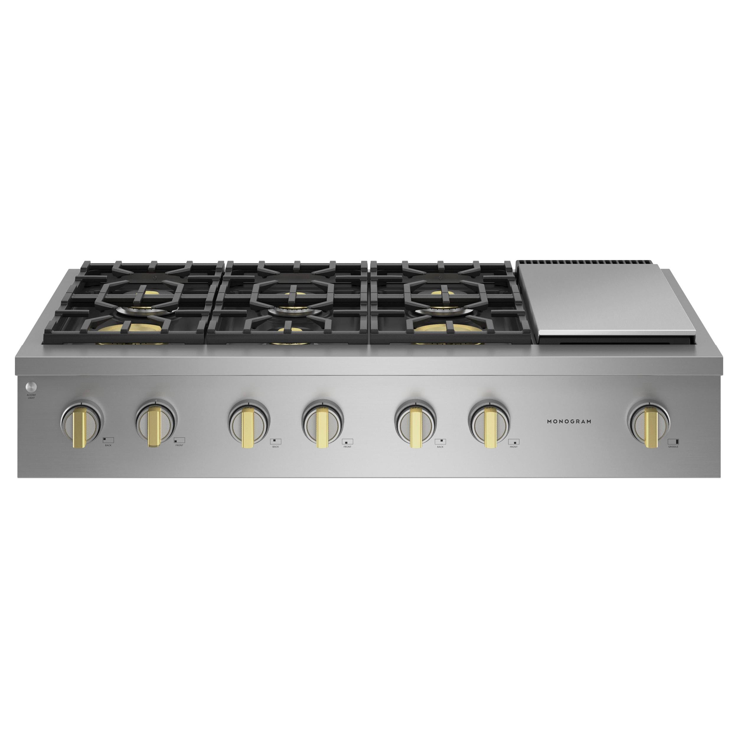  Monogram 48-inch Gas Rangetop with Griddle ZGU486NDTSS IMAGE 1