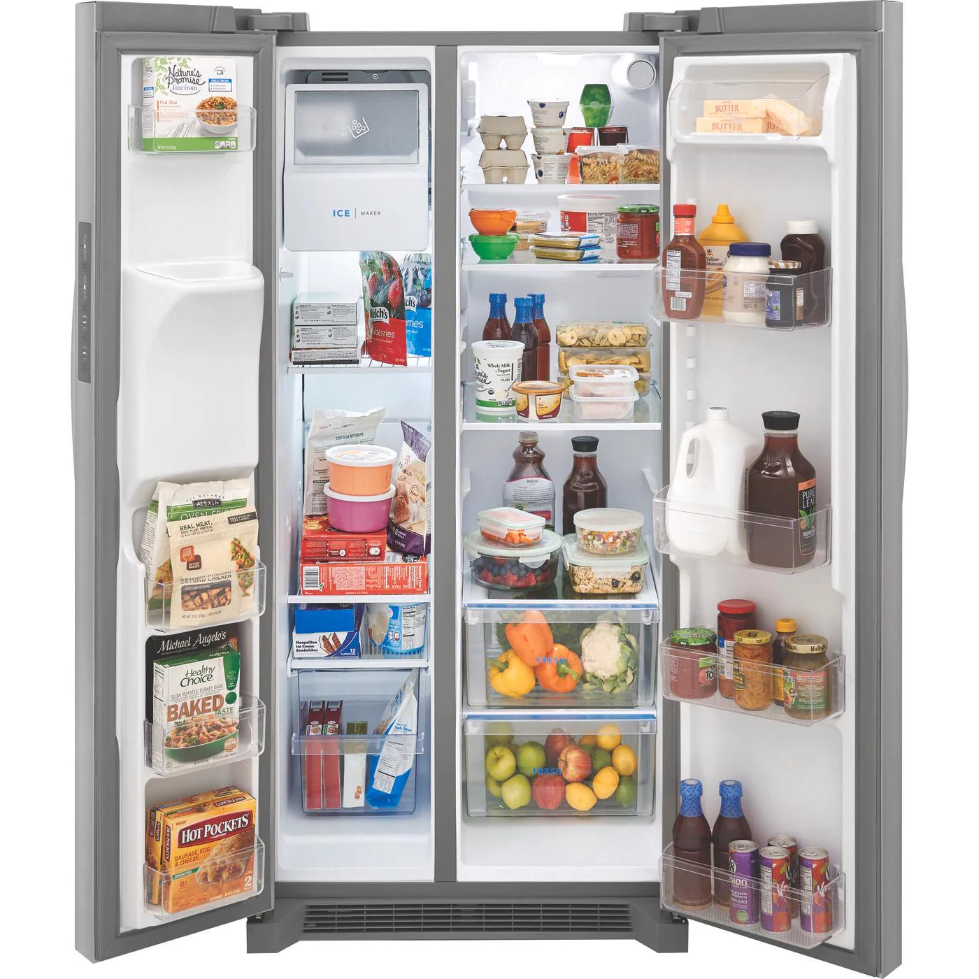  Frigidaire 33-inch, 22.3 cu. ft. Side-by-Side Refrigerator FRSS2333AS IMAGE 3