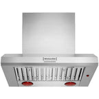  KitchenAid 36-inch Commercial-Style Wall Mount Hood Shell KVWC956KSS IMAGE 1