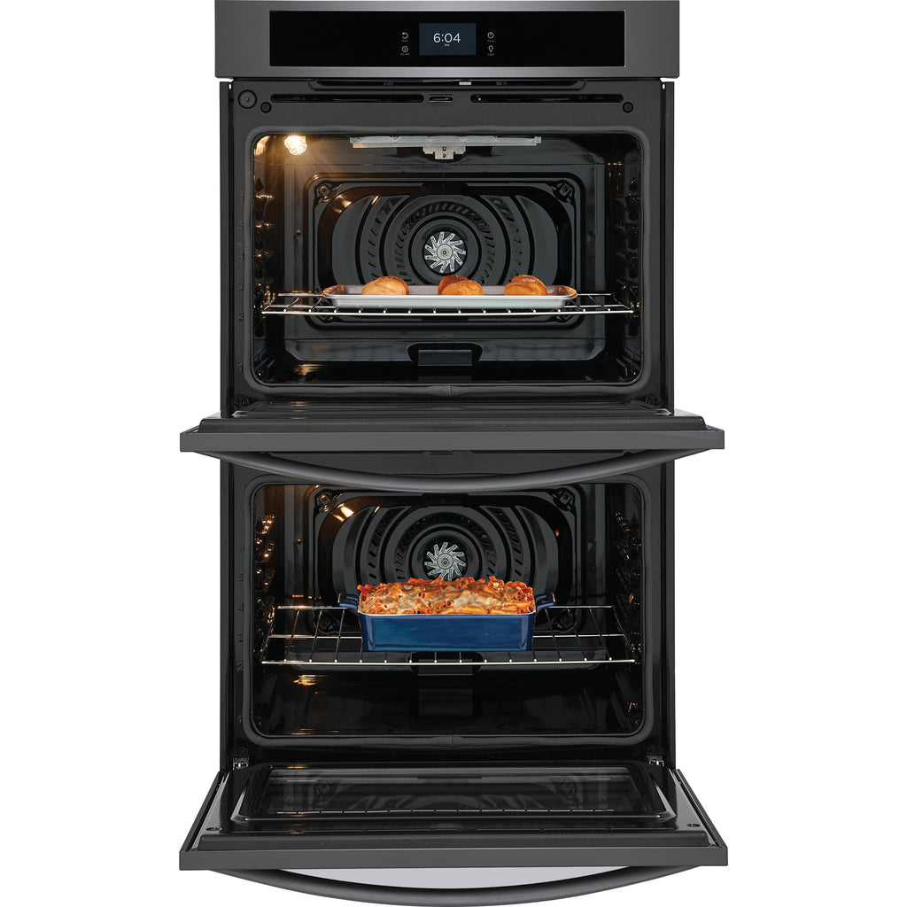  Frigidaire 30-inch Double Electric Wall Oven with Fan Convection FCWD3027AD IMAGE 3