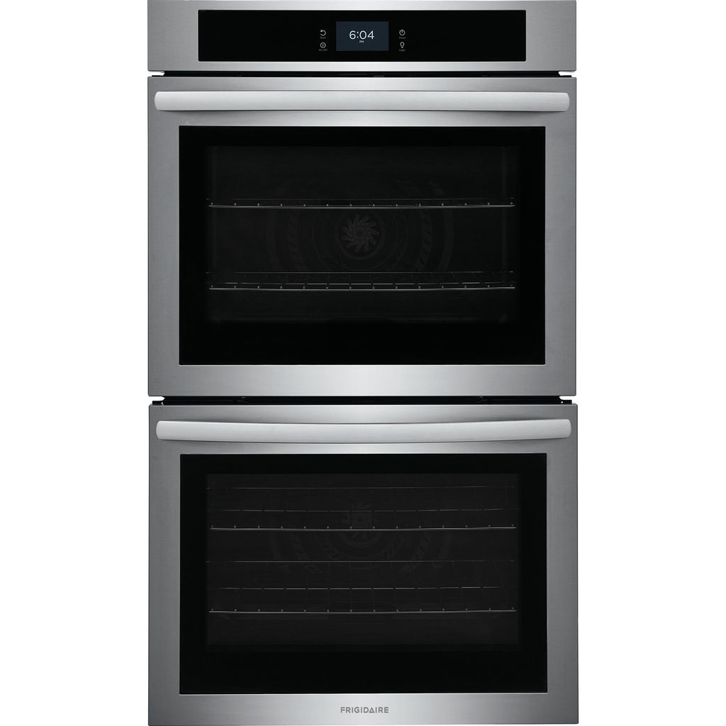  Frigidaire 30-inch Double Electric Wall Oven with Fan Convection FCWD3027AS IMAGE 1
