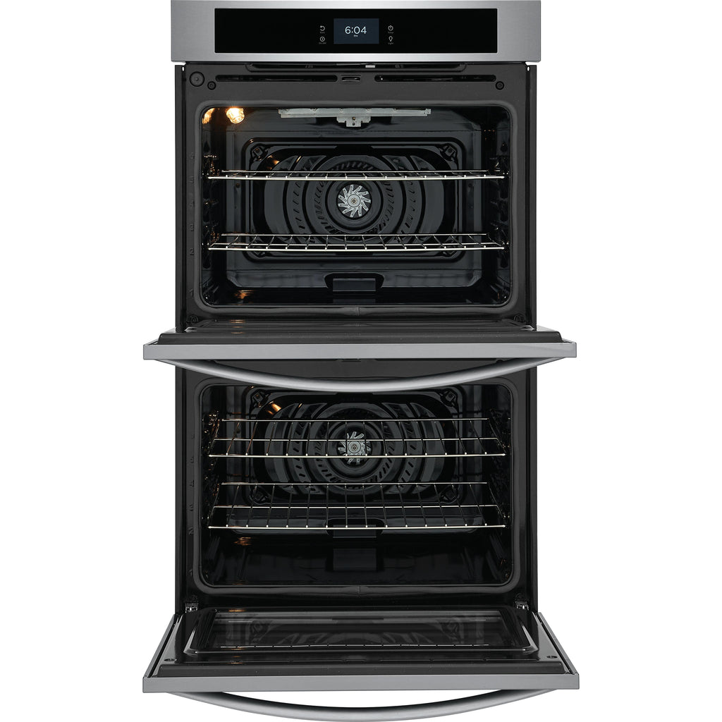  Frigidaire 30-inch Double Electric Wall Oven with Fan Convection FCWD3027AS IMAGE 2