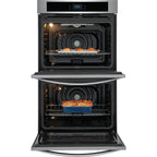  Frigidaire 30-inch Double Electric Wall Oven with Fan Convection FCWD3027AS IMAGE 3