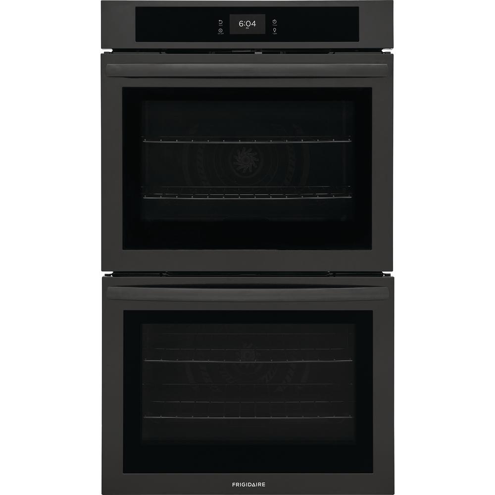  Frigidaire 30-inch Double Electric Wall Oven with Fan Convection FCWD3027AB IMAGE 1