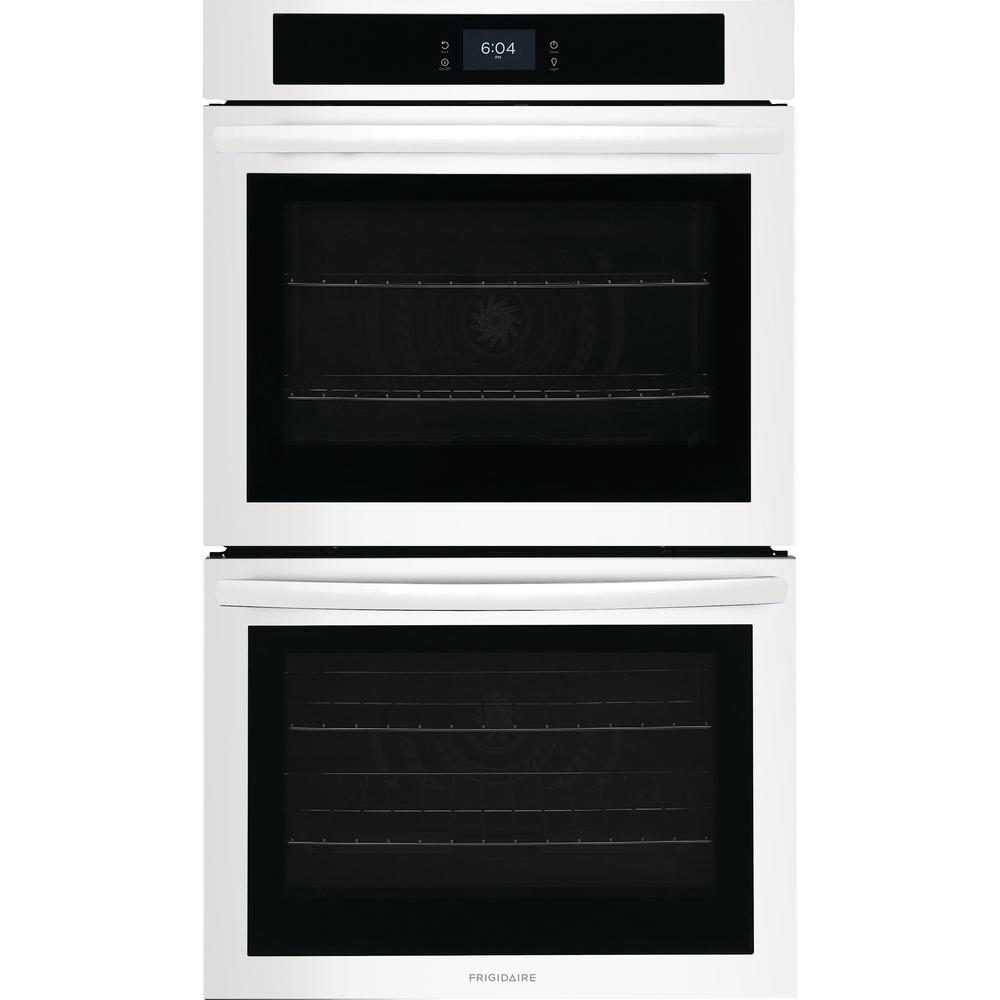  Frigidaire 30-inch Double Electric Wall Oven with Fan Convection FCWD3027AW IMAGE 1