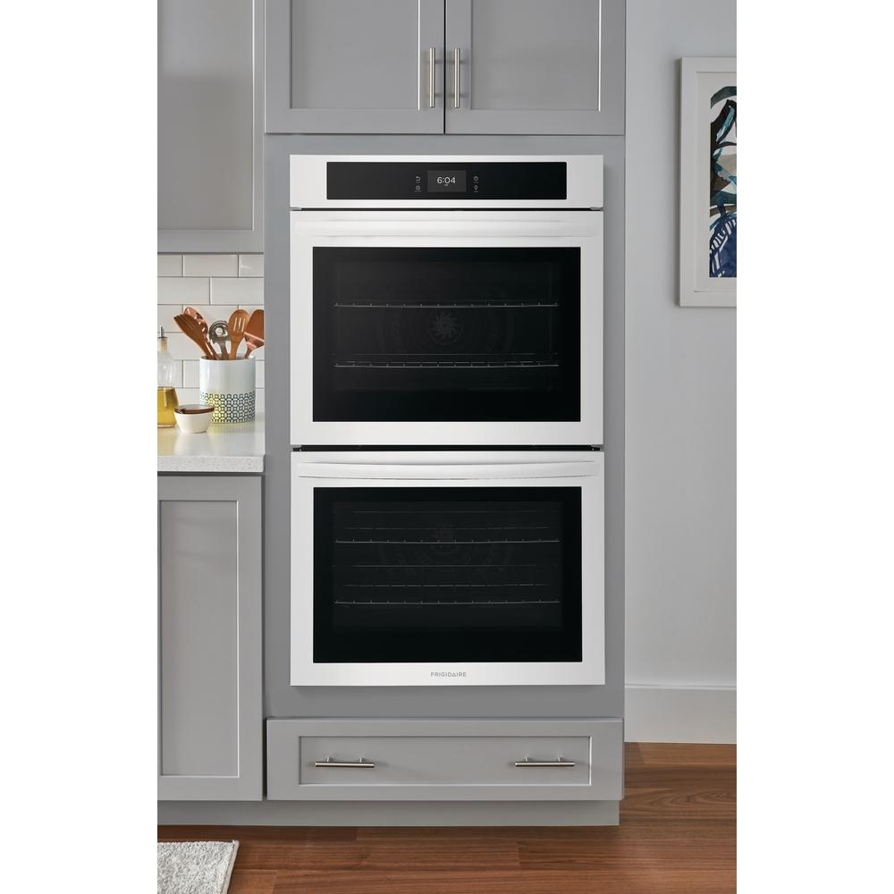  Frigidaire 30-inch Double Electric Wall Oven with Fan Convection FCWD3027AW IMAGE 13