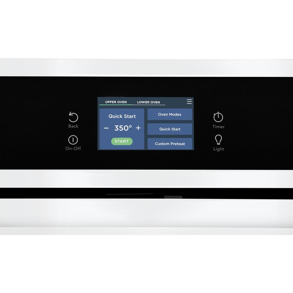  Frigidaire 30-inch Double Electric Wall Oven with Fan Convection FCWD3027AW IMAGE 4