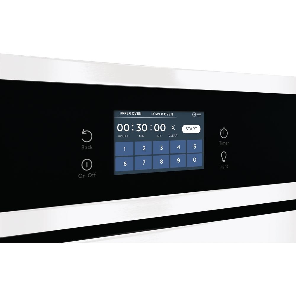  Frigidaire 30-inch Double Electric Wall Oven with Fan Convection FCWD3027AW IMAGE 6