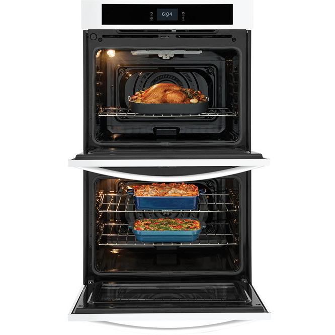  Frigidaire 30-inch Double Electric Wall Oven with Fan Convection FCWD3027AW IMAGE 8