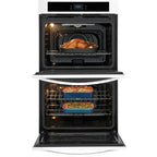  Frigidaire 30-inch Double Electric Wall Oven with Fan Convection FCWD3027AW IMAGE 8