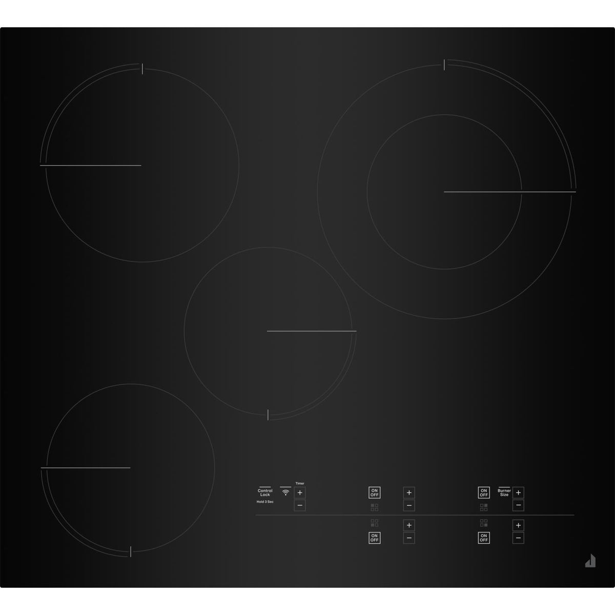  JennAir 24-inch Built-In Electric Cooktop with Emotive Controls JEC4424KB IMAGE 2