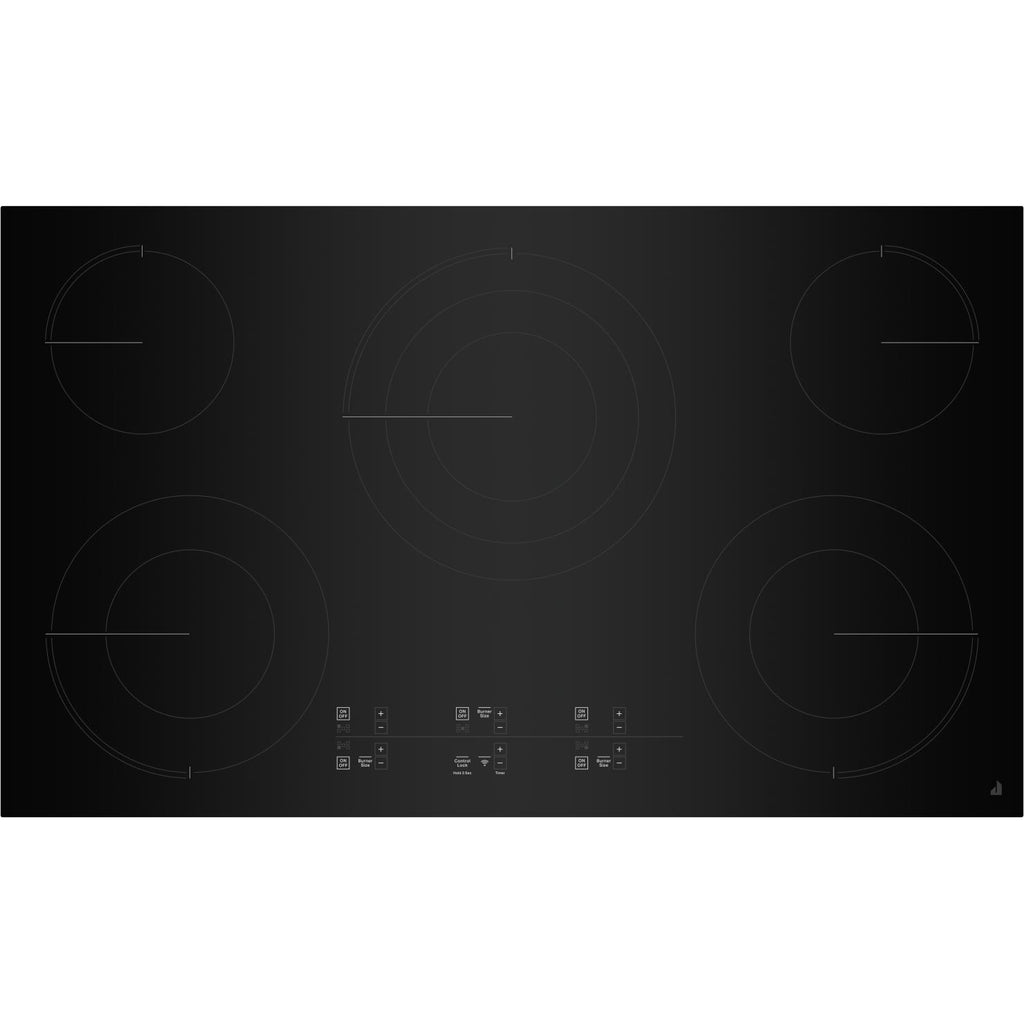  JennAir 36-inch Built-In Electric Cooktop with Emotive Controls JEC4536KB IMAGE 1