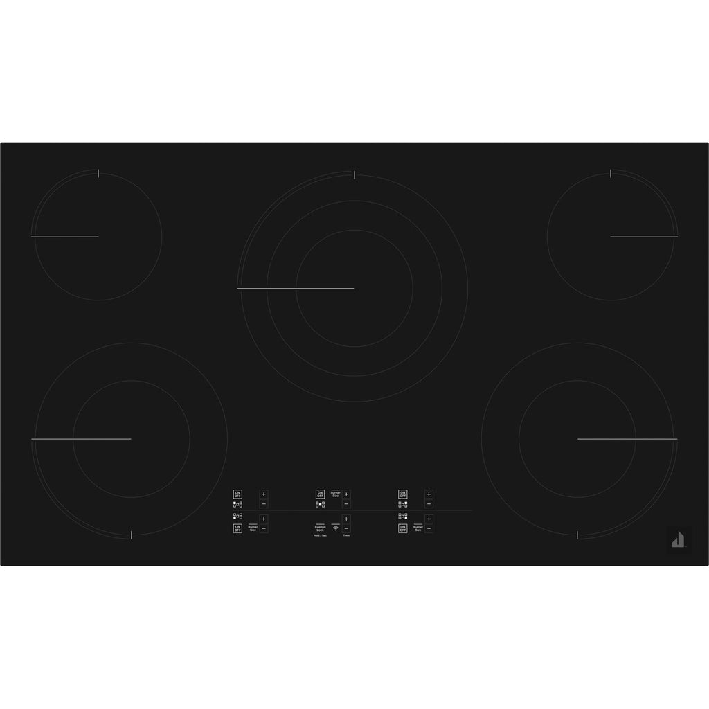  JennAir 36-inch Built-In Electric Cooktop with Emotive Controls JEC4536KB IMAGE 2