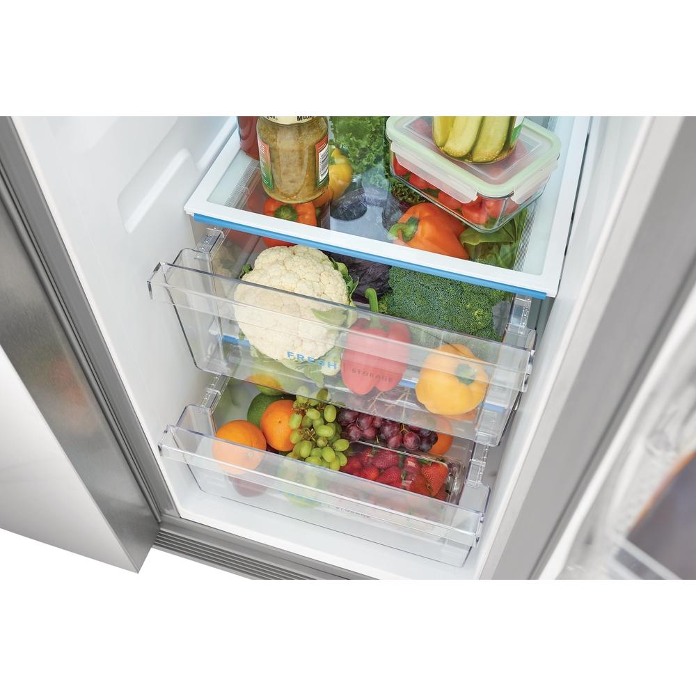  Frigidaire 36-inch, 25.6 cu.ft. Freestanding Side-by-Side Refrigerator with Water and Ice Dispensing System FRSS2633AS IMAGE 10