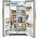  Frigidaire 36-inch, 25.6 cu.ft. Freestanding Side-by-Side Refrigerator with Water and Ice Dispensing System FRSS2633AS IMAGE 3