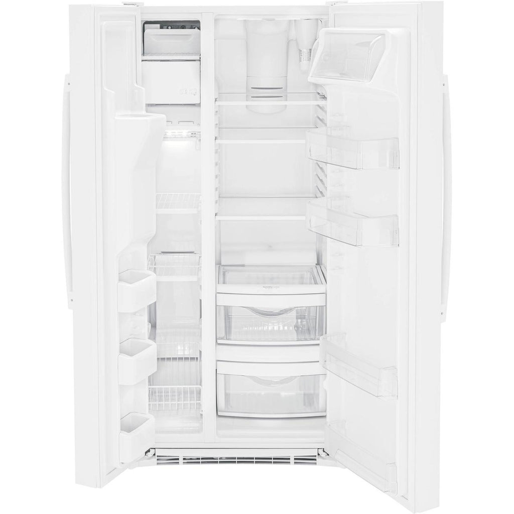  GE 33-inch, 23 cu. ft. Side-By-Side Refrigerator with Water and Ice Dispensing System GSS23GGPWW IMAGE 2