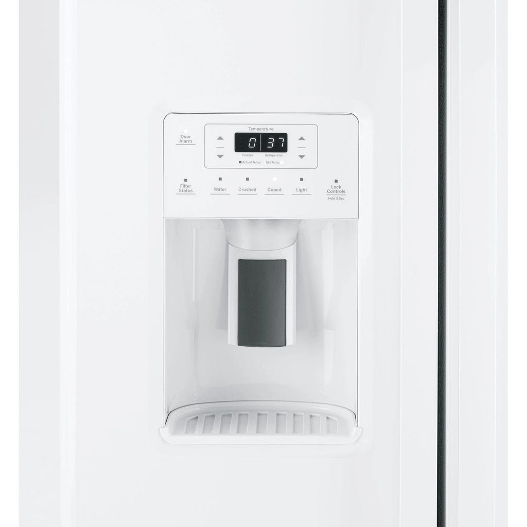  GE 33-inch, 23 cu. ft. Side-By-Side Refrigerator with Water and Ice Dispensing System GSS23GGPWW IMAGE 4