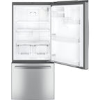  GE 30-inch, 21 cu.ft. Freestanding Bottom Freezer Refrigerator with Interior Ice Maker GDE21EYKFS IMAGE 3