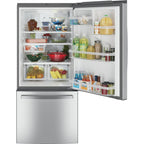  GE 30-inch, 21 cu.ft. Freestanding Bottom Freezer Refrigerator with Interior Ice Maker GDE21EYKFS IMAGE 4