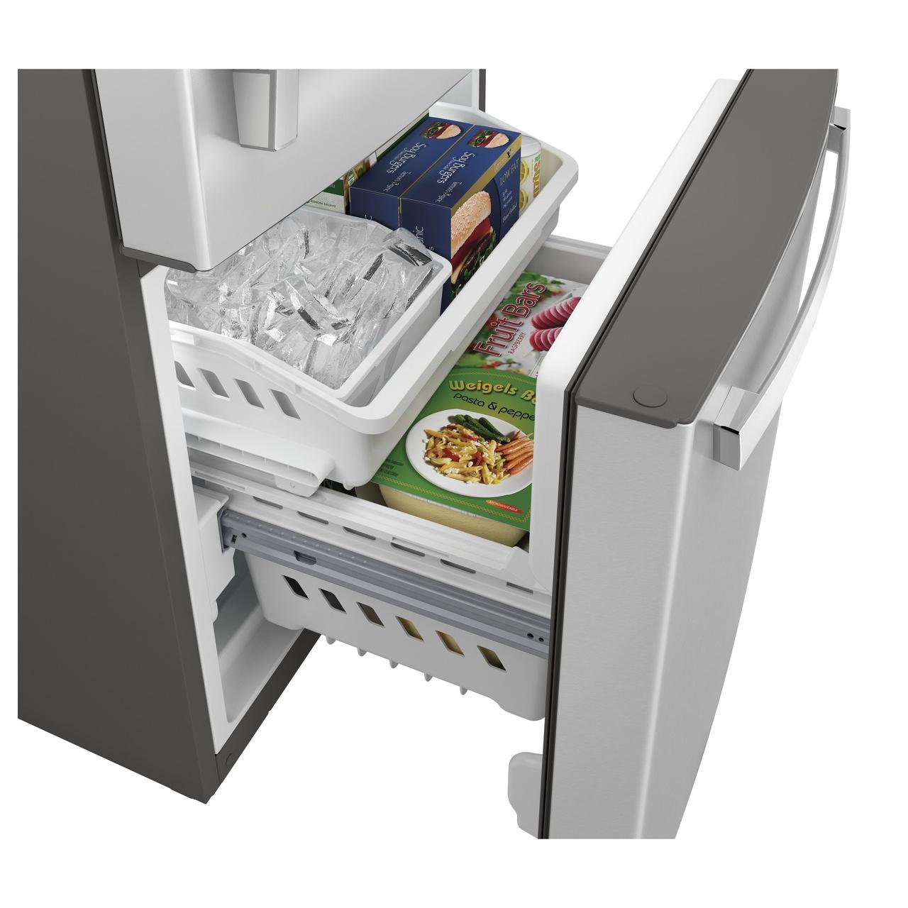  GE 30-inch, 21 cu.ft. Freestanding Bottom Freezer Refrigerator with Interior Ice Maker GDE21EYKFS IMAGE 9