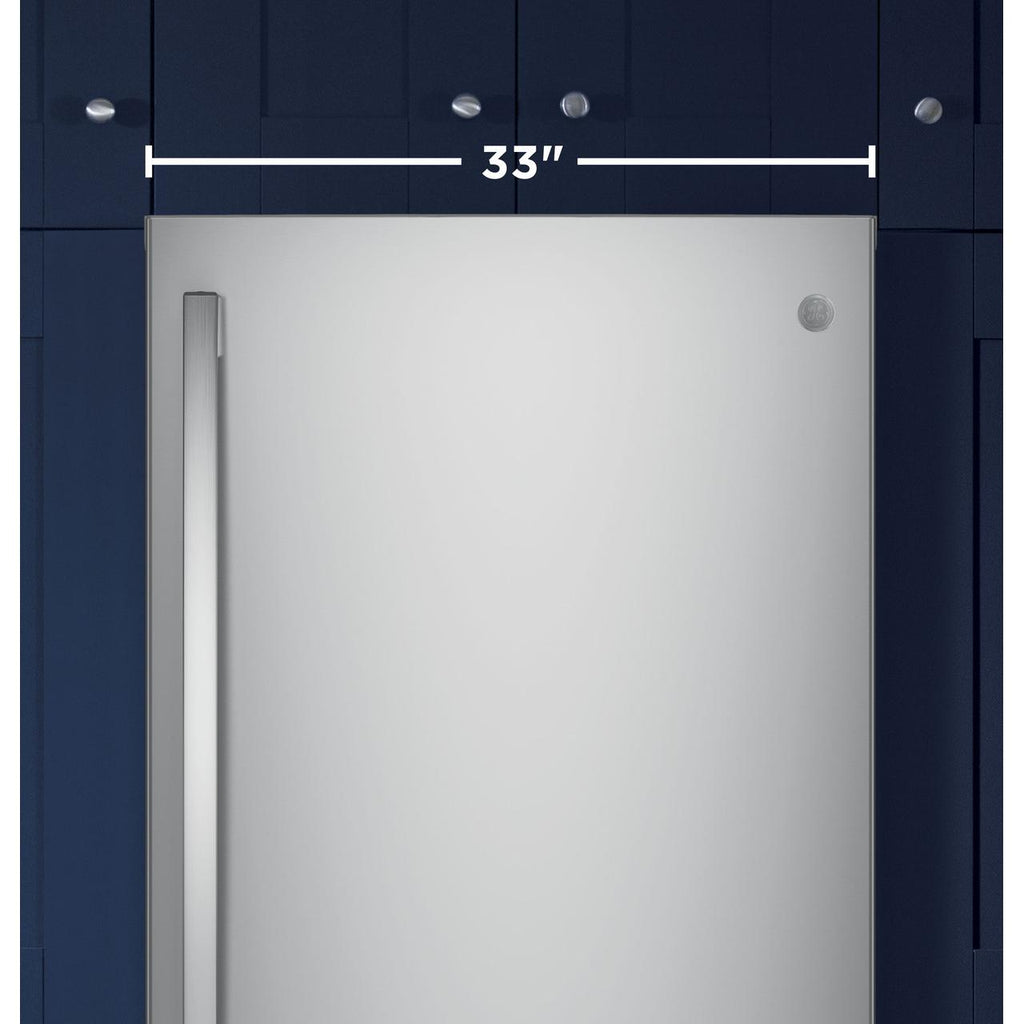  GE 33-inch, 24.8 cu.ft. Freestanding Bottom Freezer Refrigerator with Interior Ice Maker GDE25EYKFS IMAGE 5