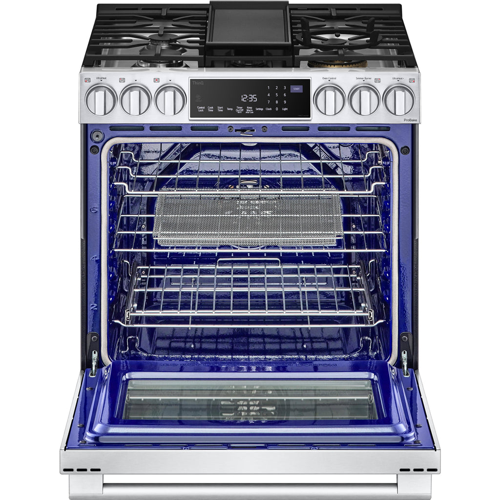  LG STUDIO Studio 30-inch Slide-in Gas Range with Convection Technology LSGS6338F IMAGE 5